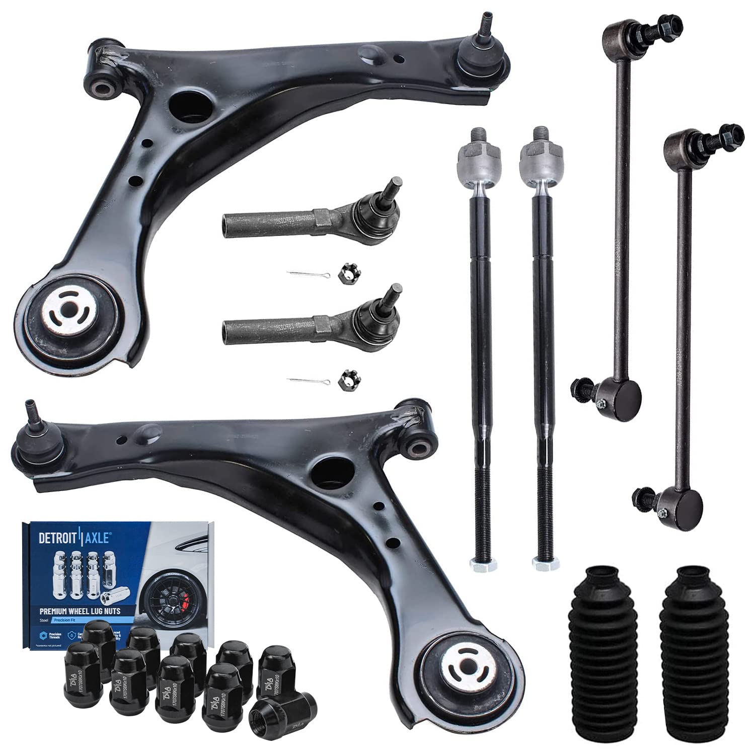 Detroit Axle - 20pc Front End Kit for 08-10 Dodge Grand Caravan
