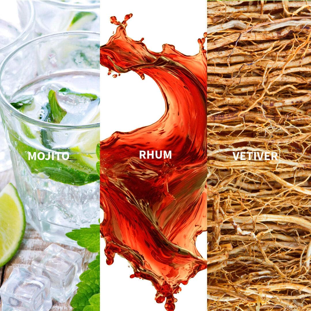 TUMBAO CUBA naturalna woda perfumowana 50 mL - FiiLiT perfumy podróżne - mieszane - Dla kobiet i mężczyzn - Spray wielokrotnego ładowania - Cytryna zielony tytoń Piripiri Vetiver - Pikantne drewno
