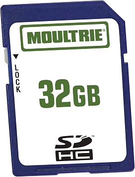 Moultrie SD Memory Card, 32GB, White MCA-12603 | For Moultrie trail cameras, 32GB storage, Class 10 high-speed, wide temperature range, compatible with most trail cameras