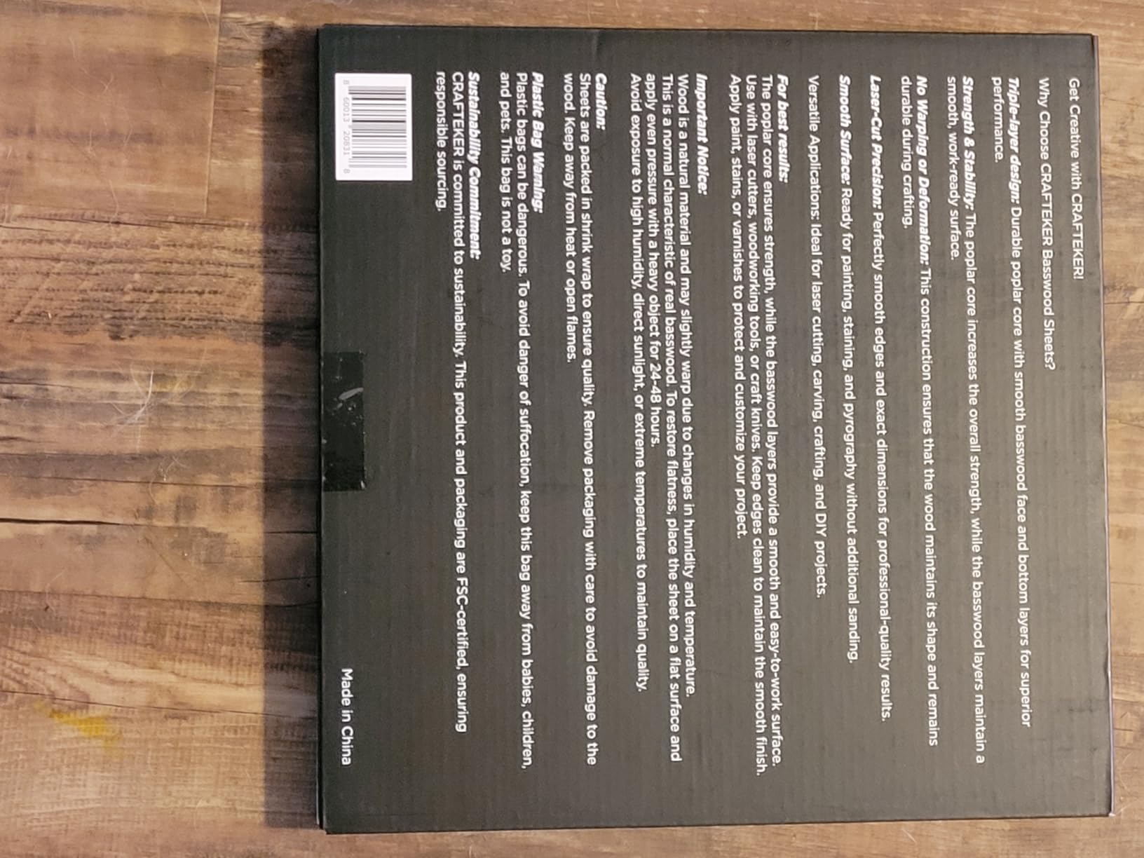 Crafteker basswood review