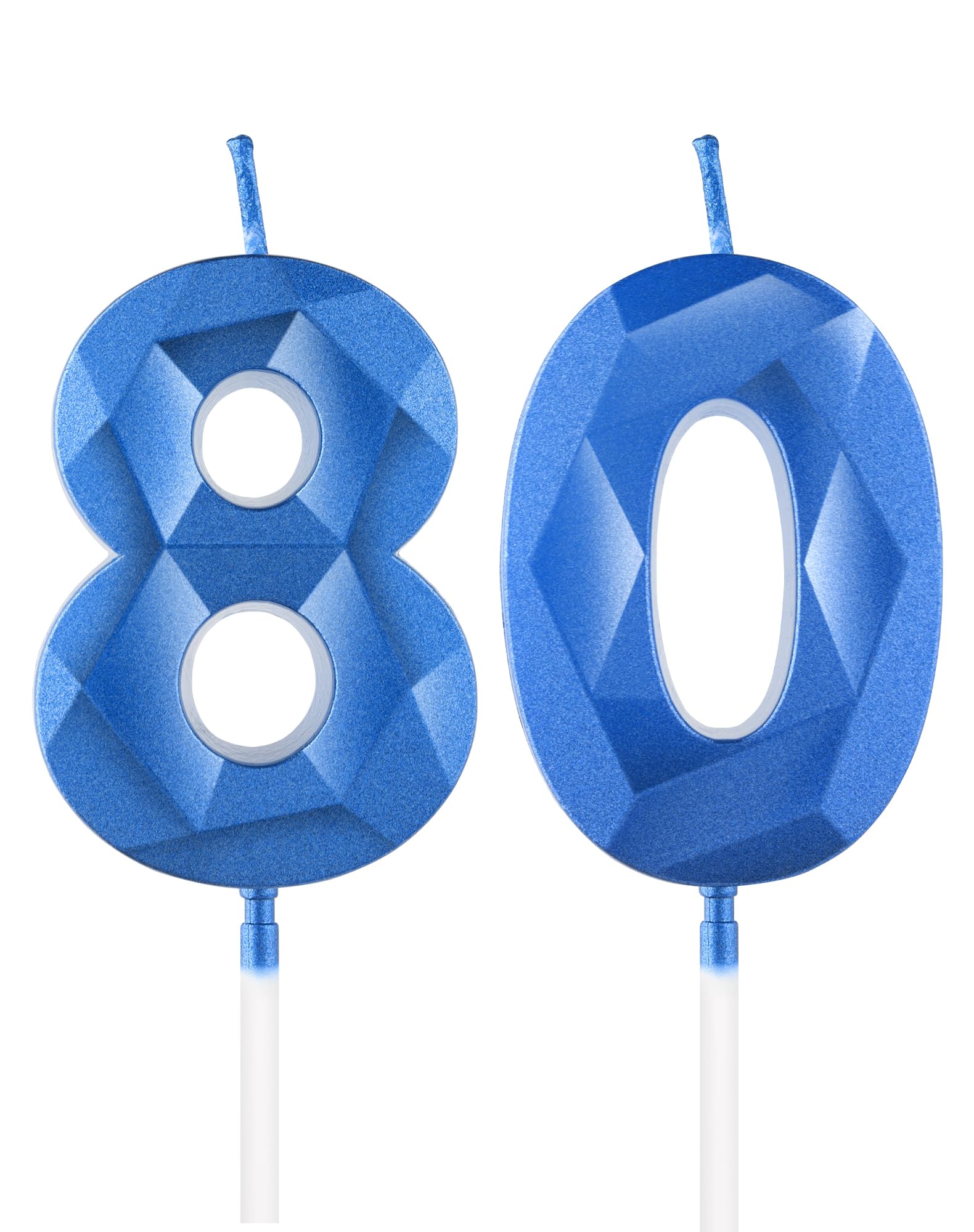 Royal Blue 13th Birthday Candles, 3D Number 13 Candle for Cake, Boy Girl 13th Birthday Decorations,Sapphire Candle Topper Blue Cake Decorations for Birthday Party Wedding Anniversary Supplies — view 230