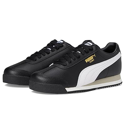 PUMA Kids Roma (Big Kid) Kids Shoes Puma Black/Puma White