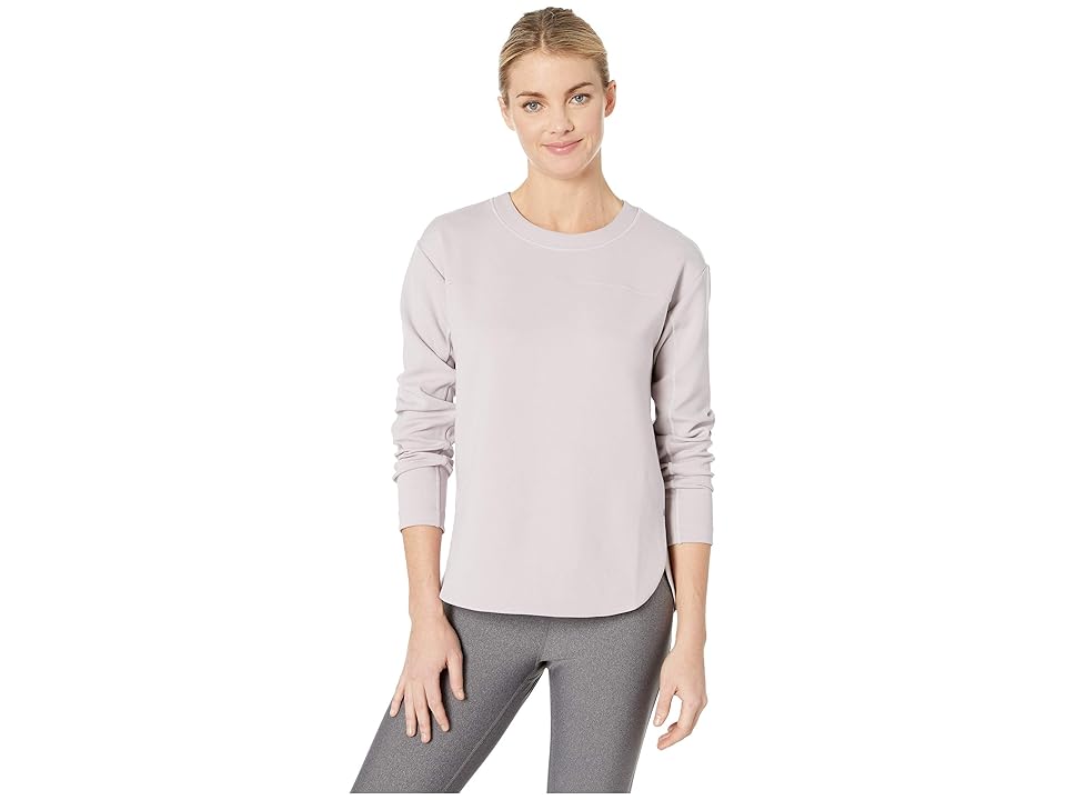 

New Balance Q Speed Heat Top (Light Cashmere Heather) Women's Long Sleeve Pullover, Gray