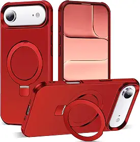 Capa compatível com iPhone 2025 Air com suporte magnético invisível de anel de vedação de nível militar para iPhone 2025 Air de 6,7 polegadas [compatível com Mag-Safe] [ótima sensação de