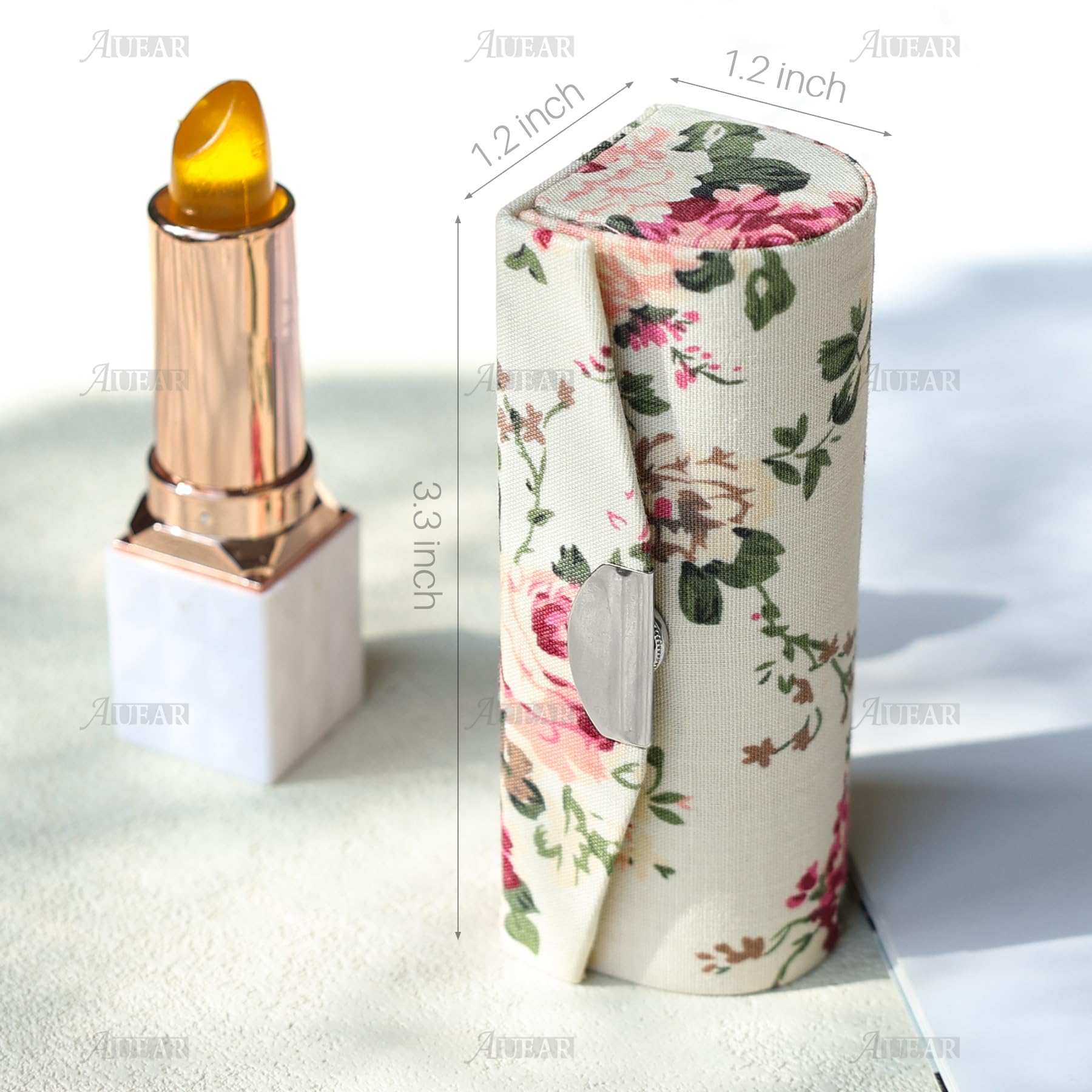 Amazon.com : AUEAR, 4 Pack Floral Lipstick Case with Mirror