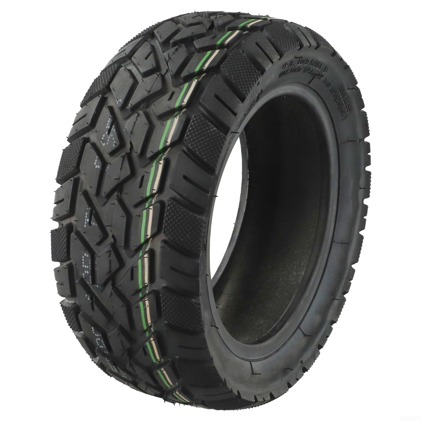 Neumático sin cámara KAAB0 de 11 pulgadas 100 55-6.5 todoterreno, scooter eléctrico, alta tracción para un paseo estable y fácil instalación
