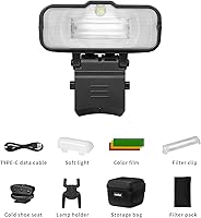 Vista 2 de Godox MF12 12W TTL Macro Flash, Speedlite fuera de cámara con control inalámbrico 2.4G, modos manuales TTL/M, batería de litio incorporada de 3.7 V