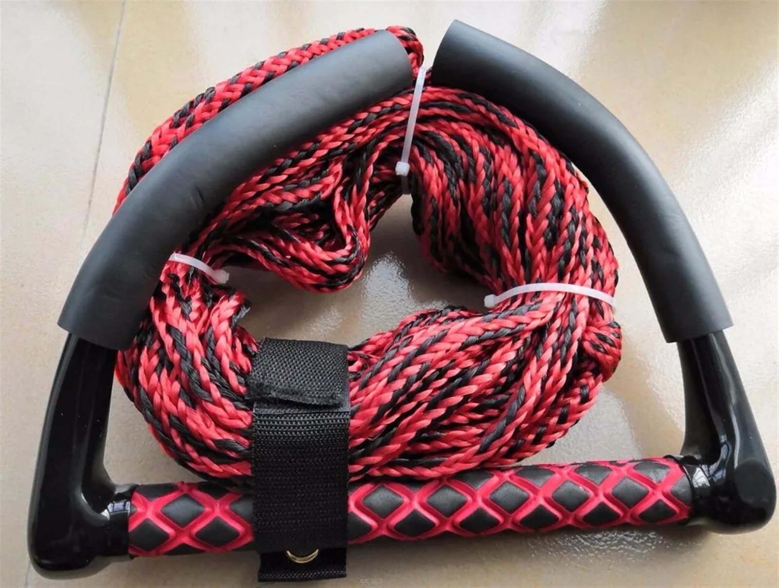 Cuerda De Esquí Acuático Acceso a Surf 1000 kg 23 Metros 10 mm Cuerda for Wakeboard y esquí acuático con empuñadura for Correa Correa for Wakeboard y esquí de Rodillas para Deportes Acuáticos