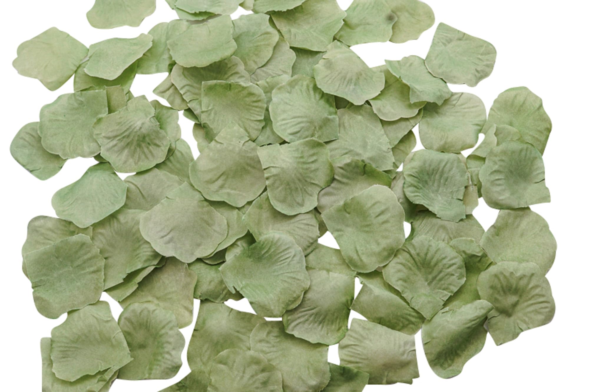 Lassos Boutique 1200 Pieces Artificial Faux Silk Rose Flower Petal Wedding Decoration (Sage Green)