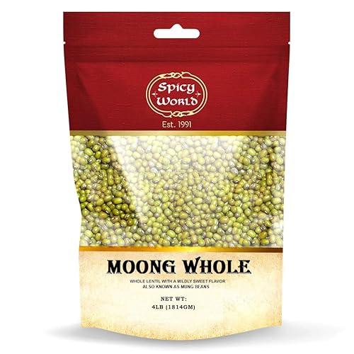 Spicy World Moong Whole Mung Beans 4 libras