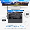 McStorey MacBook USB-C Hub ve Çoklayıcı 7-in-1 | 4K HDMI, USB 3.0, SD/microSD | M1 ve M2 Uyumlu Gri