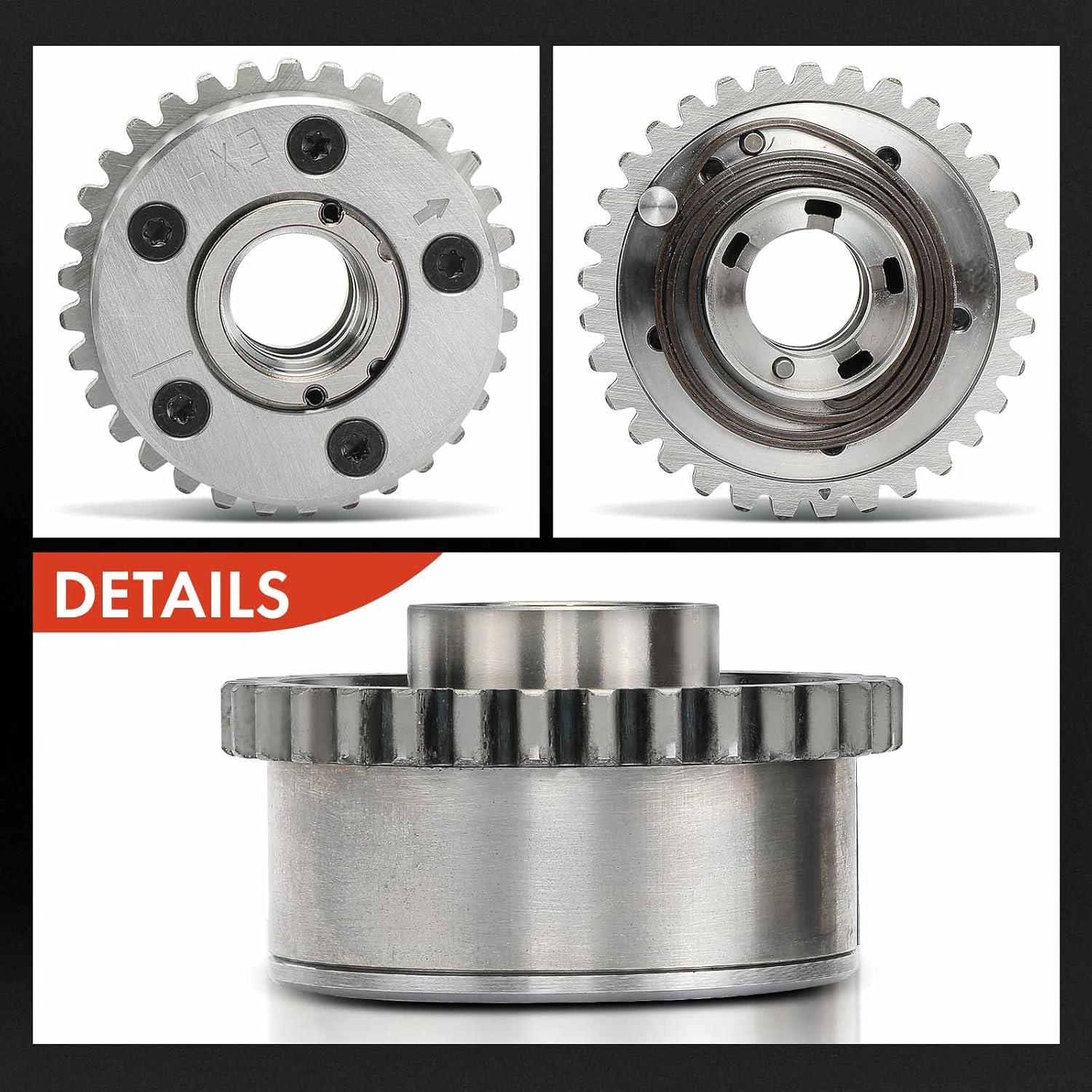 A-Premium 4PCS Intake & Exhaust Variable Valve Timing (VVT) Sprocket Gear Camshaft Adjuster Compatible with Ram 1500 & Jeep Grand Cherokee, Wrangler & Dodge Caravan, Charger, Journey & Chrysler 200