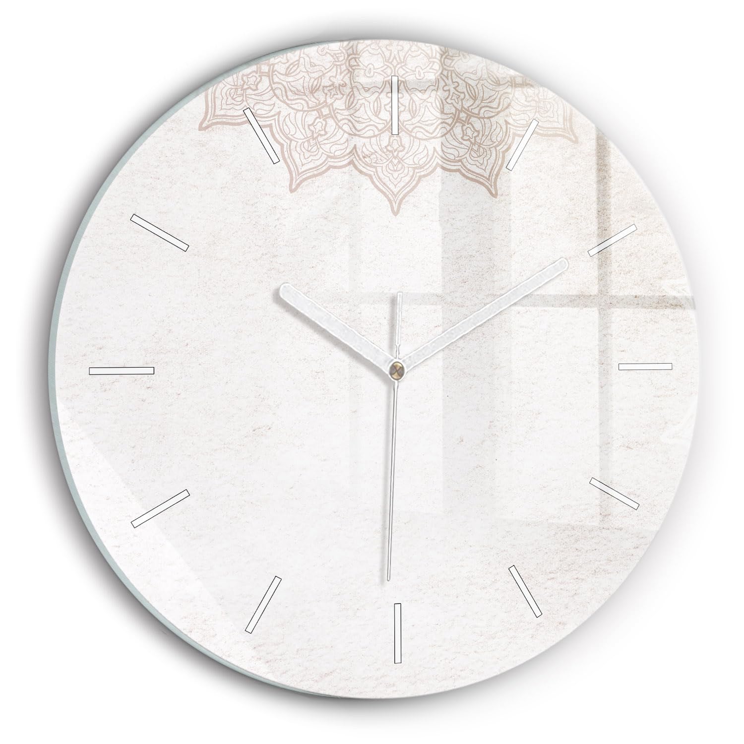 Horloge en verre moderne Wallfluent 30 cm mécanisme silencieux et style élégant