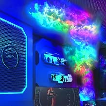 3D Thundercloud LED Light with Multicolor Changing Strip, Cotton Thunder Lightning Cloud Glow Light for Ceiling, DIY Creative Cloud Lights,for Gaming Room & Basement decor6.5ft