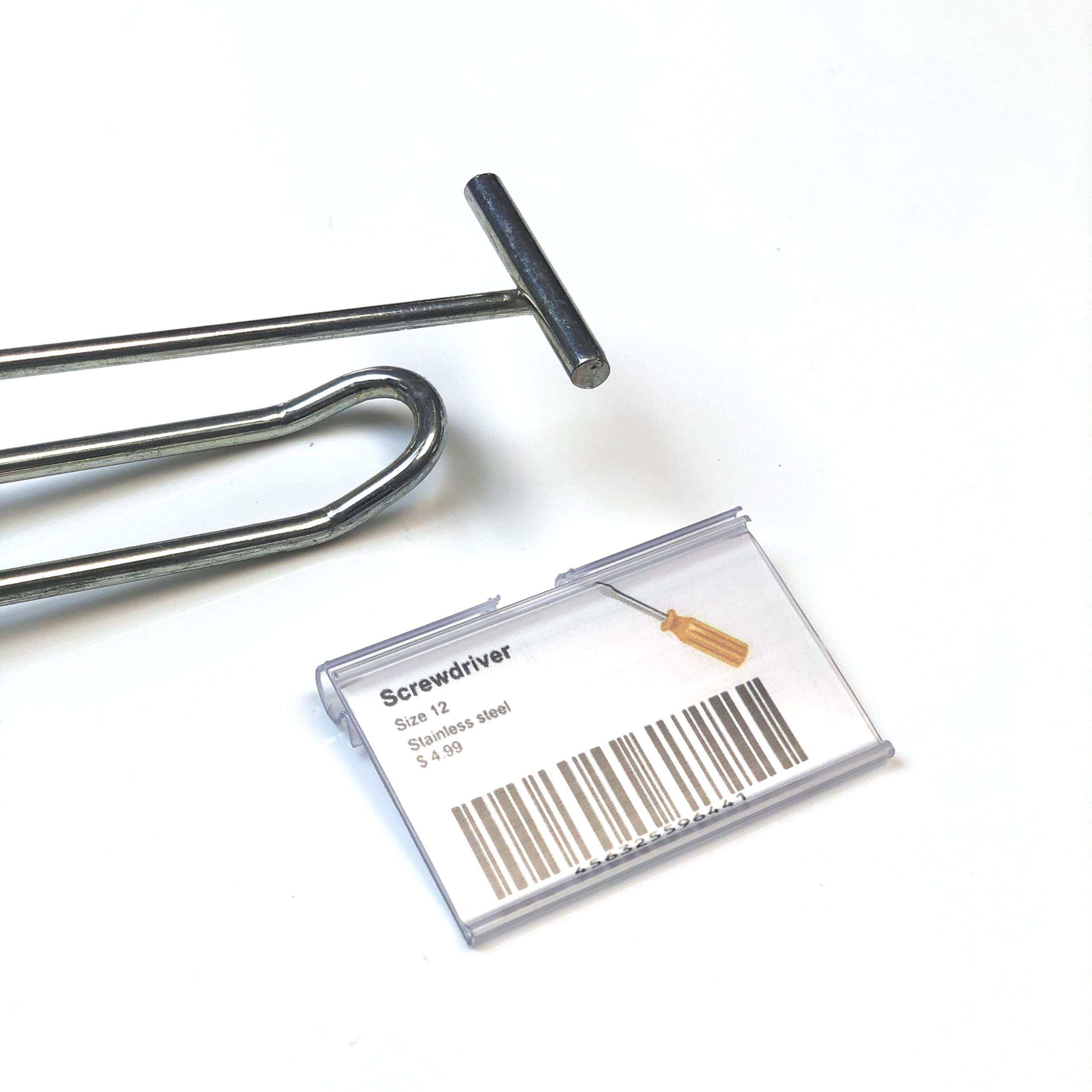MEETOOT 1000 Ganci A J In Plastica Trasparente | Attacchi Per Etichette Indumenti 3,8 Cm Per Abbigliamento, Borse E Ombrelli - 4