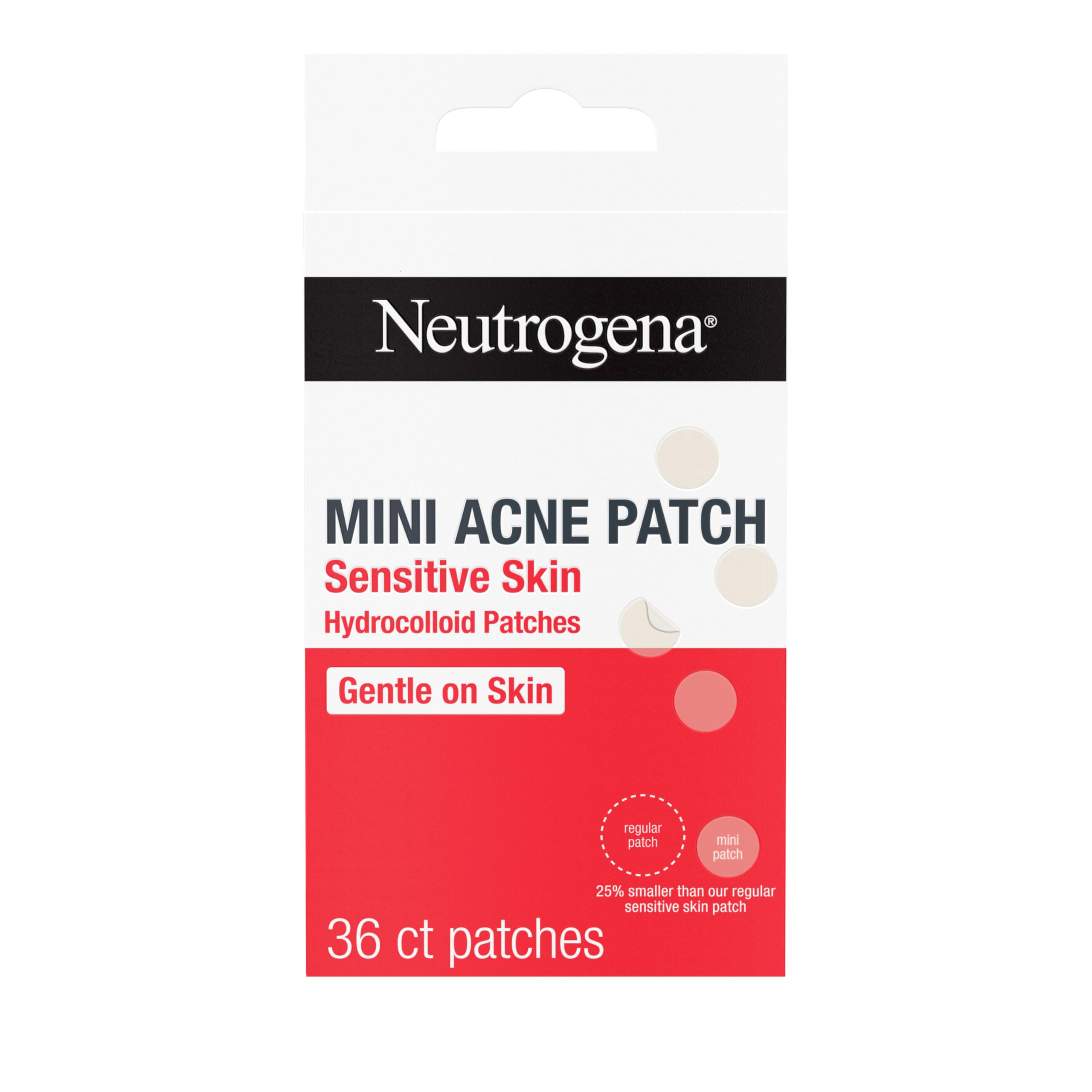 Neutrogena Mini Acne Patches for Sensitive Skin Small Hydrocolloid Acne Spot Treatment Reduces the Look of Blemishes in