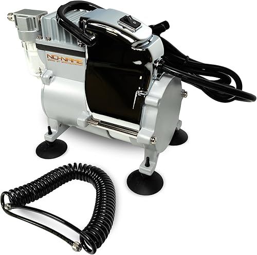 NO-NAME Mini compresor de aerógrafo de marca, silencioso, portátil, sin aceite, para pintura de aerógrafo, arte de uñas, decoración de pasteles,