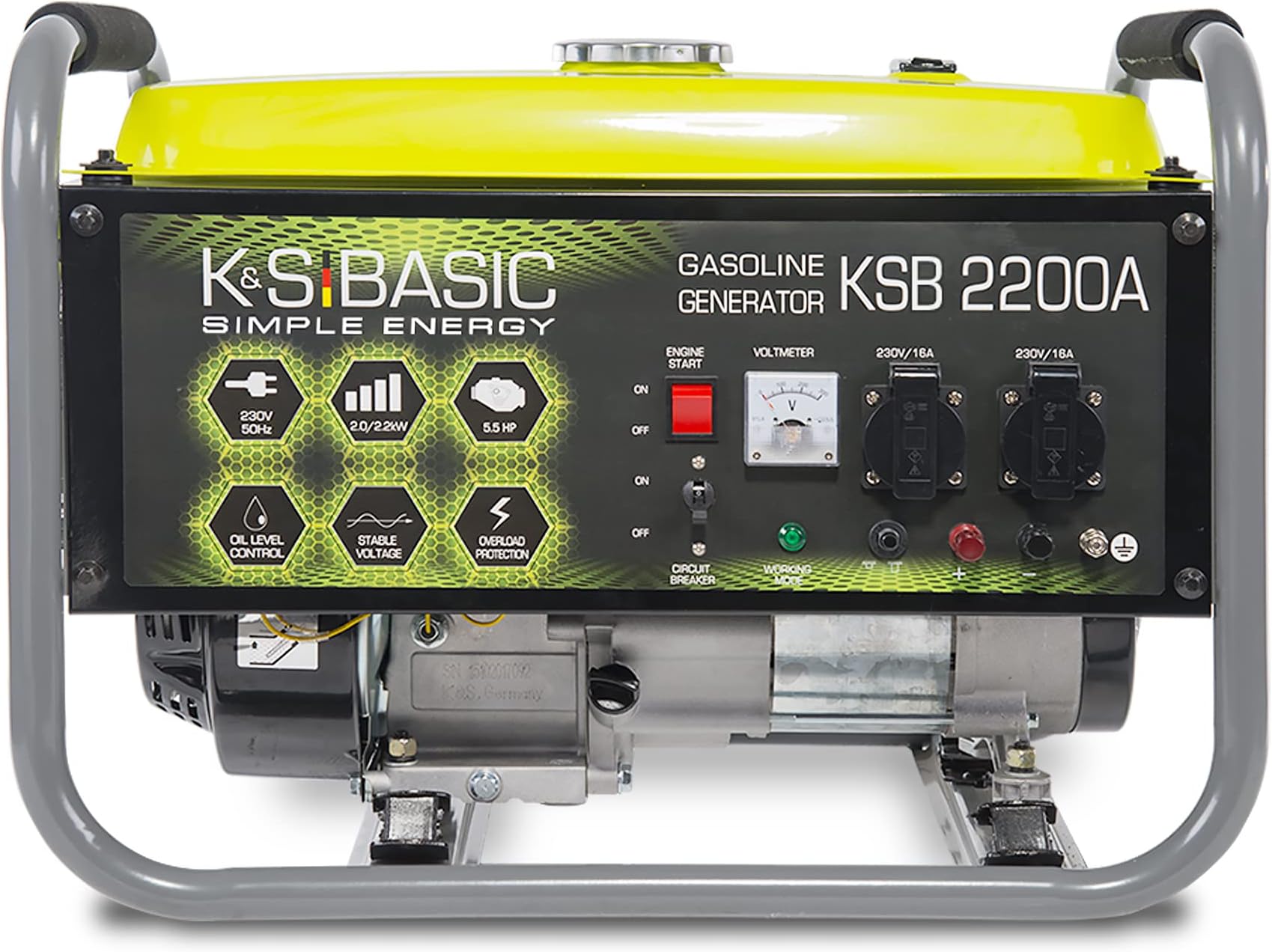 5 5 Ps Benzin Stromerzeuger Stromgenerator Notstromaggregat Mega www.amazon.de