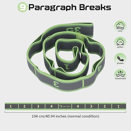 Miniatura 3 de Banda elástica Número de correa elástica Banda de estiramiento Bandas de ejercicio Equipo de yoga para ejercicio Fitness Entrenamiento Fisioterapia