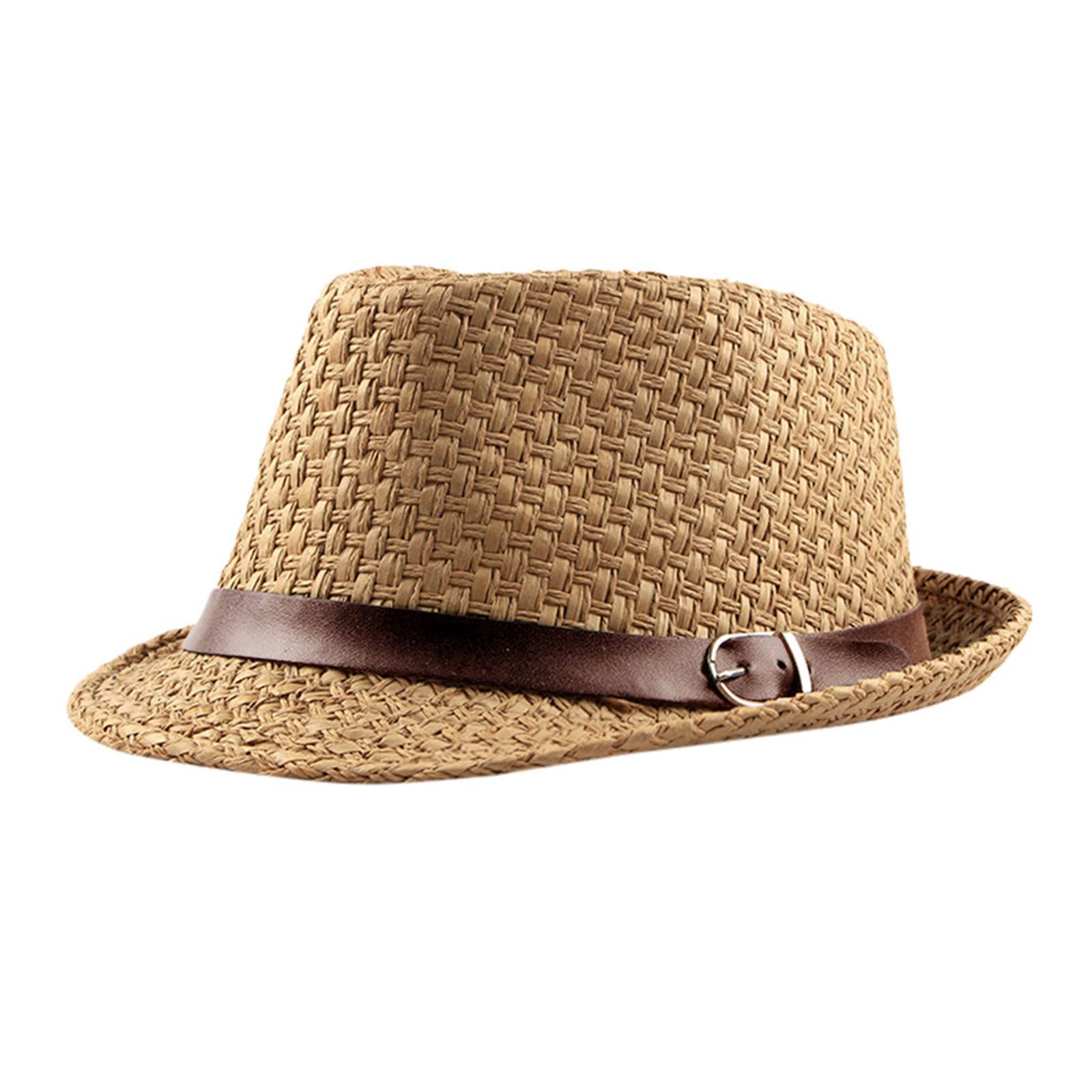 TDEOK Gorra pequeña con brim, sombrero para mujer, sombrero de paja para verano, sombreros de paja Sunwide para hombre, gorra de béisbol Max