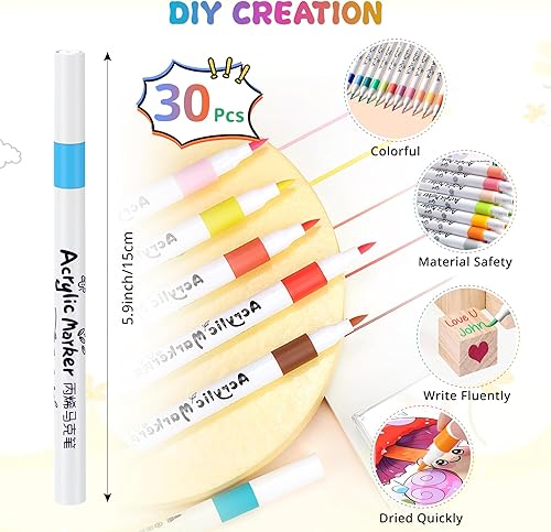 Miniatura 4 de Osgal Kit de letreros para juegos de baby shower, 78 piezas, incluye decoración de un bloque, 42 piezas de bloques de madera en blanco, 30