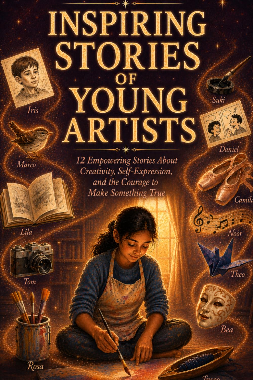 Inspiring Stories of Young Artists: 12 Empowering Stories About Creativity, Self-Expression, and the Courage to Make Something True (A Book for Creative Kids Ages 8-12)