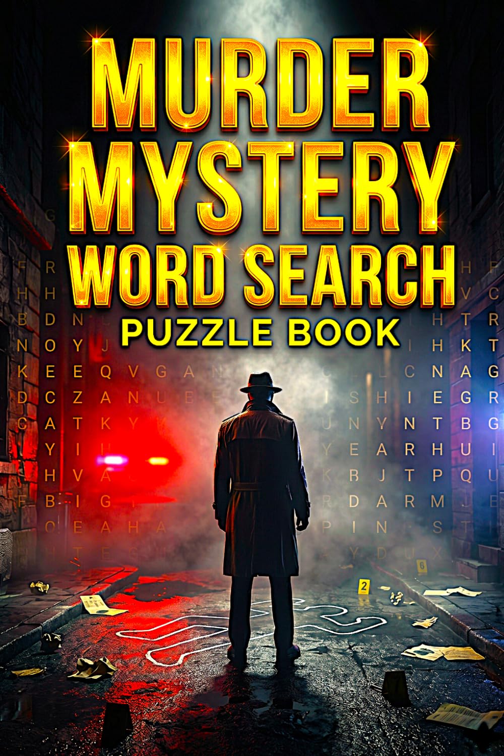 Murder Mystery Word Search Puzzle Book for Adults: Challenging Puzzles with Hidden Clues, Crime-Themed Words & Brain-Boosting Fun for Teens, Adults & Seniors
