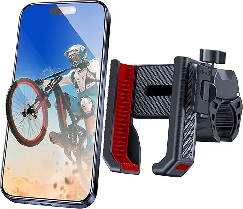 Soporte para teléfono de bicicleta, abrazadera de manillar de montaje para teléfono de motocicleta, bloqueo rápido, rotación de 360, scooter