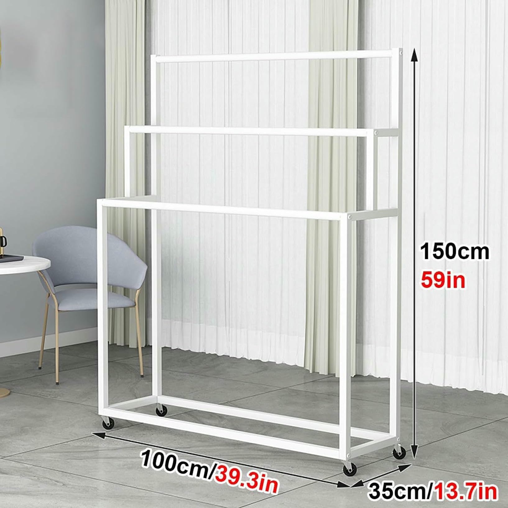 Regał do przechowywania rolek tekstylnych z kółkami Wózek z tkaniny Stojaki tekstylne Stalowe e do odzieży/szalików nized Rolling Storage Solution