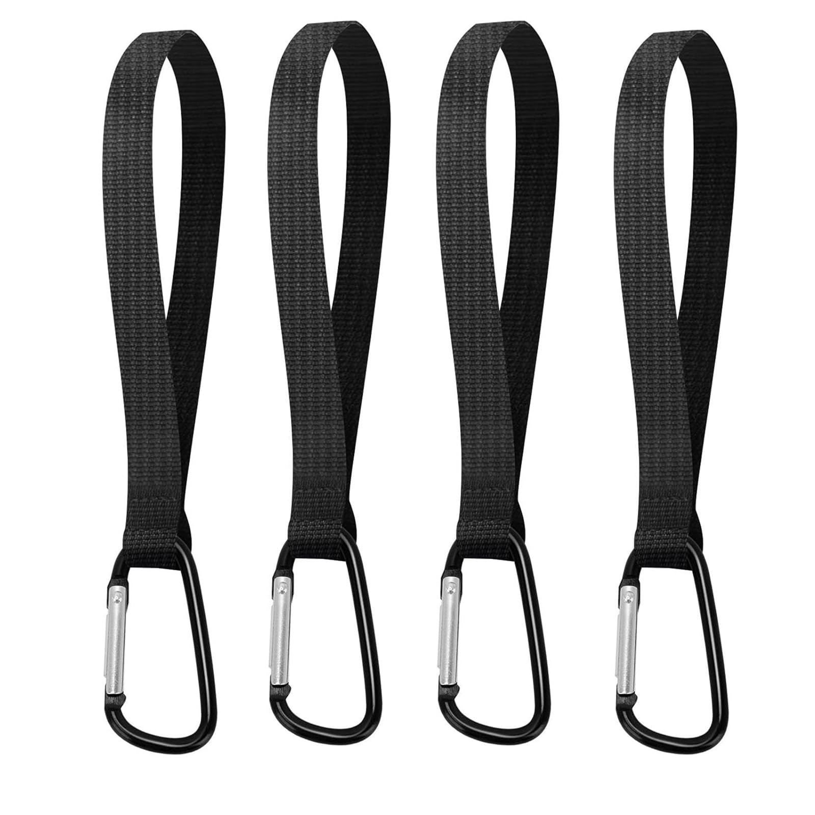 Lot de 4 crochets de suspension robustes pour sacs, mousquetons, vélos, chariots, fauteuils roulants, poussettes de bébé