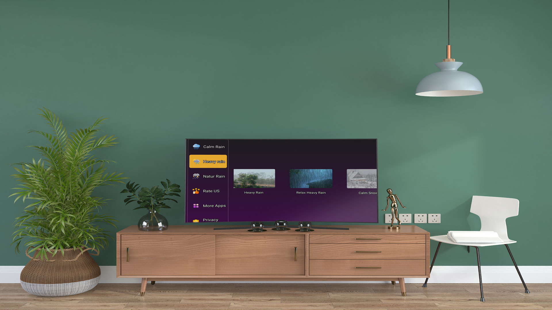 Deep Sleep & Relaxation With Heavy Rain On Tile Roof Study, Relax