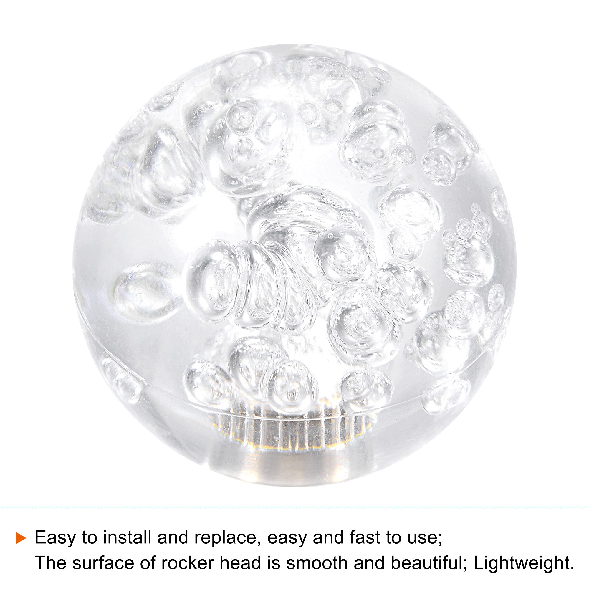 MECCANIXITY Uchwyt Joystick Top Ball Head M6 przezroczysty łatwy w instalacji do gry zręcznościowej, 2 szt