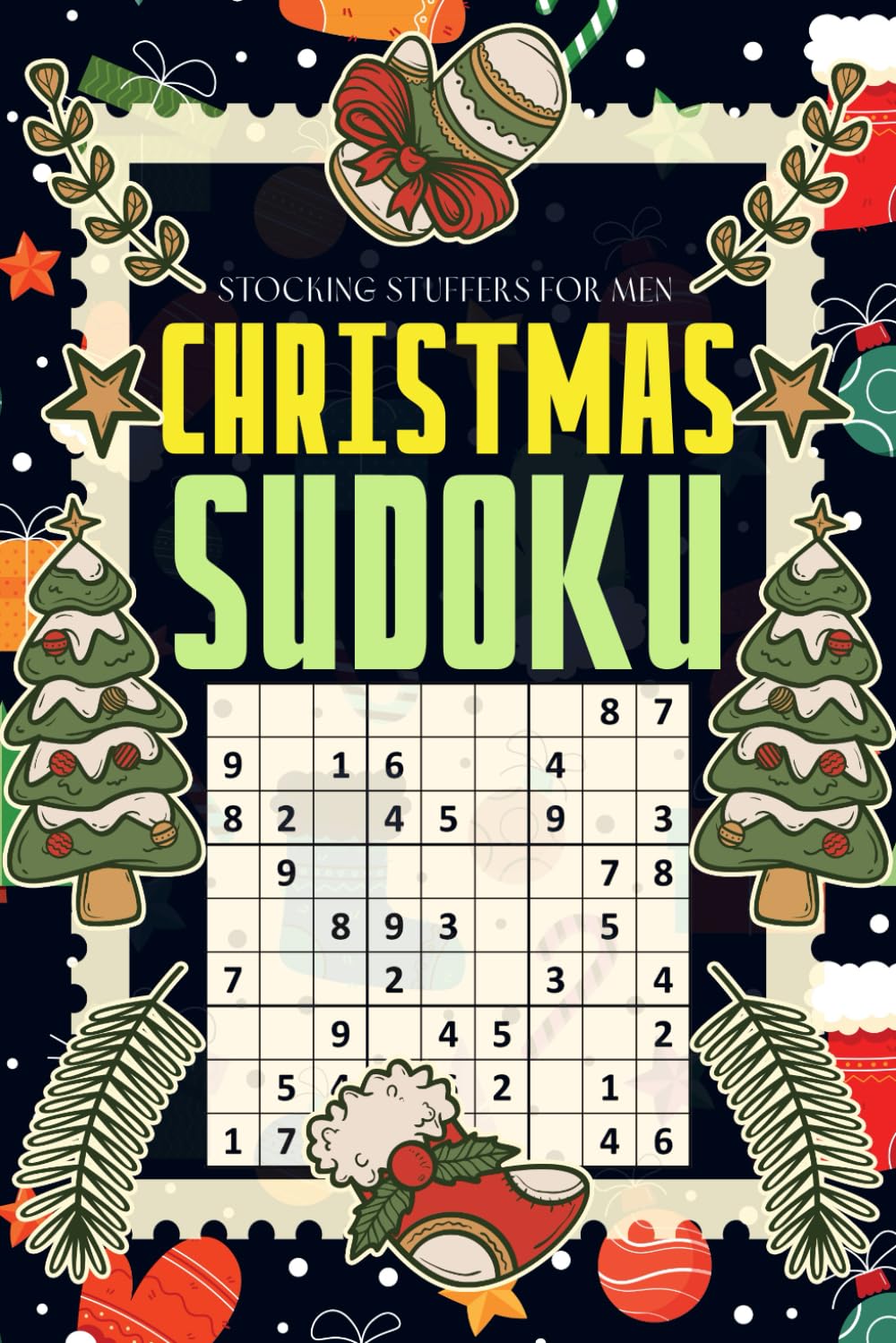Stocking Stuffers For Men: Sudoku Puzzle Book for Adults, Perfect Stocking Stuffers for Men, Fun Christmas Activity Book