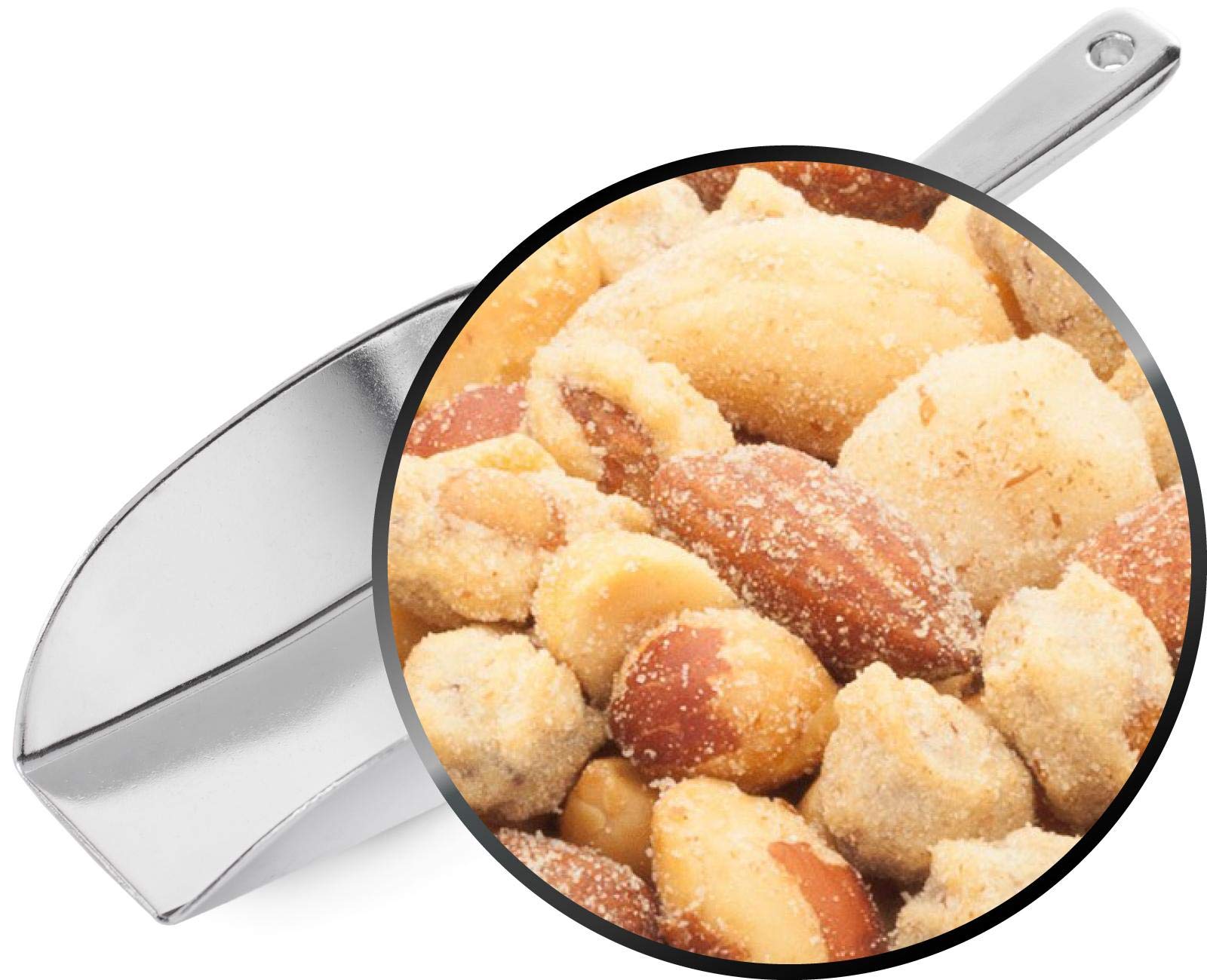 1 x 2.5kg Nusskernmischung Erdnüsse Cashew Macadamia Mandeln Rauch-Aroma knackiger Bar Snack 21 % Protein