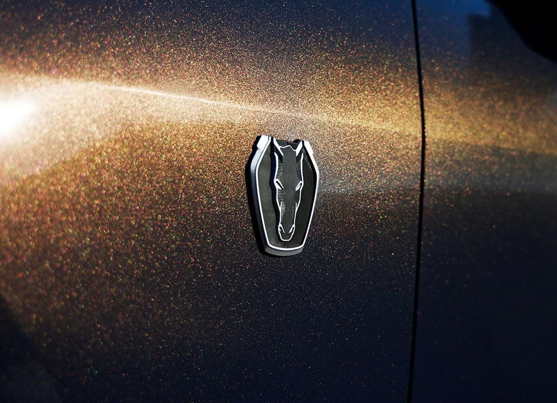 OEM PR3Z-16228-B Black Fender Emblems Pair Made for 2024 Ford Mustang GT Dark Horse