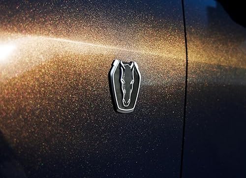 Miniatura 2 de Emblema de guardabarros negro OEM PR3Z-16228-B hecho para Ford Mustang GT 2024 caballo oscuro
