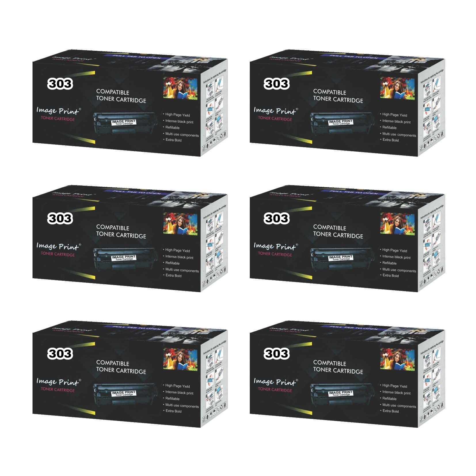 Image Print 110L MLT-D110L for Samsung SL-M2010, SL-M2060, SL-M2010W, SL-M2060FW, SL-M2060NW, SL-M2060W Printers (MLT-D110S MLT-D110L MLT110 110). (Pack of 6)