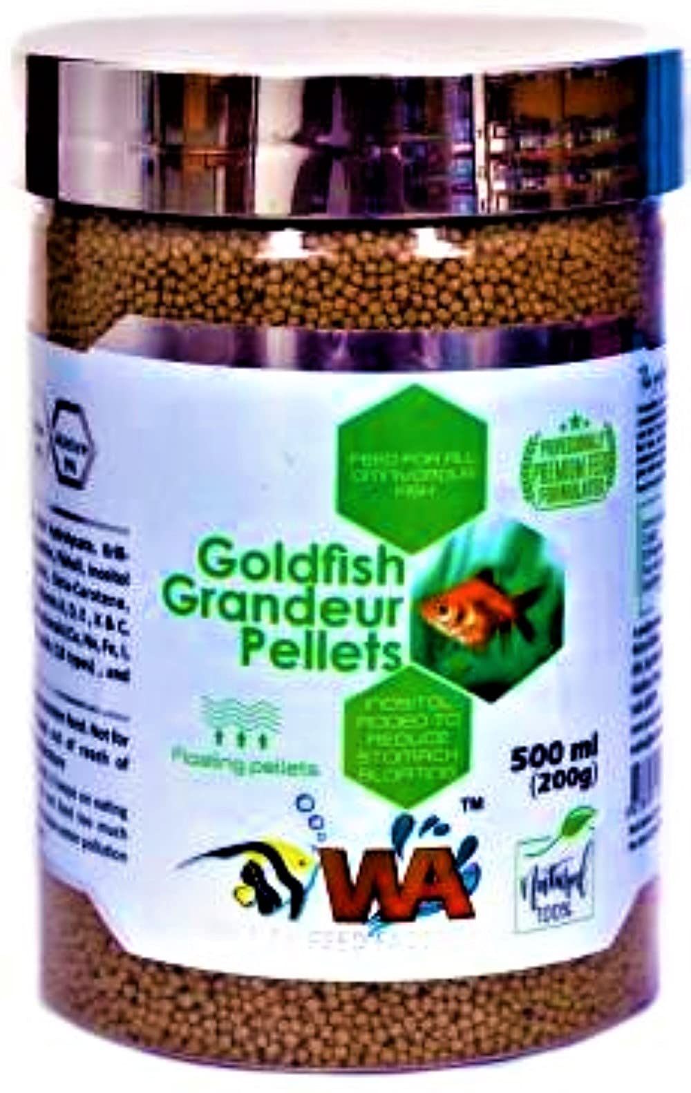 WA Goldfish Grandeur Pellets | 500 ml | Happy Fins (B097N98X21) Amazon Price History, Amazon Price Tracker