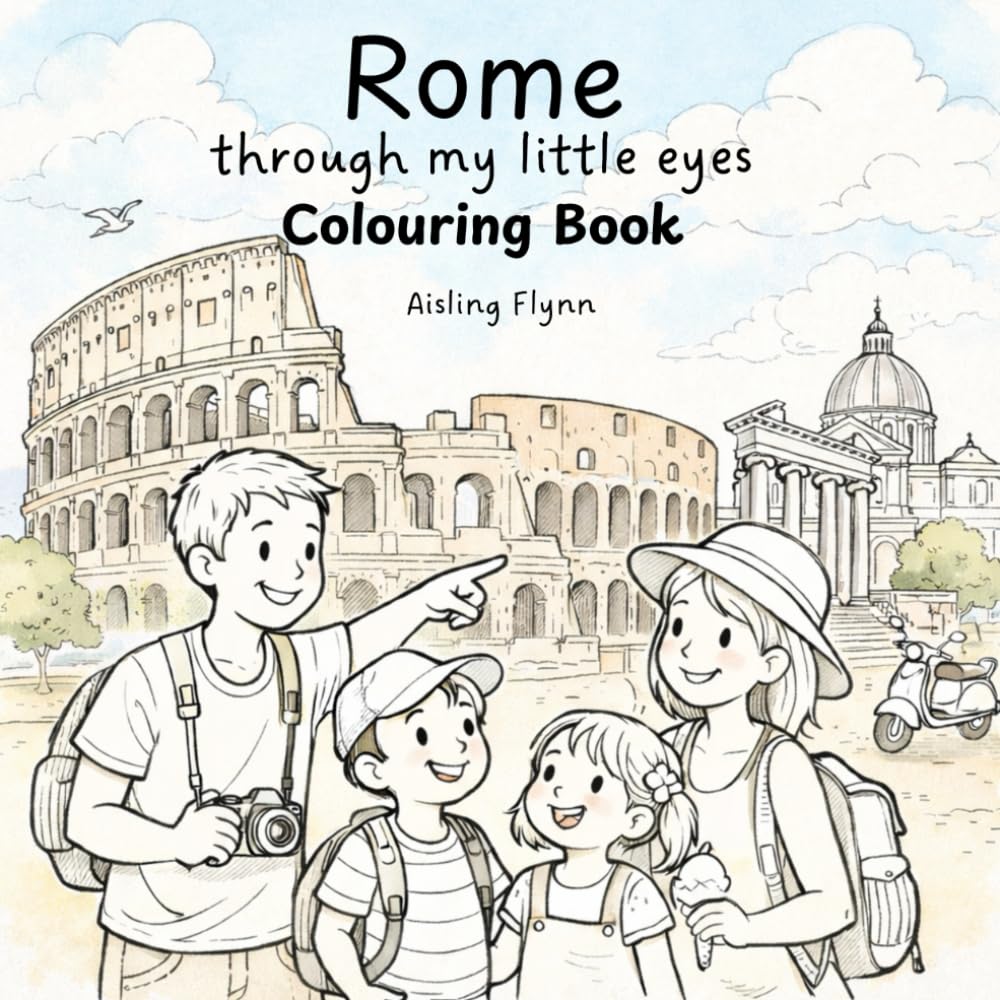 Rome Through My Little Eyes Colouring Book