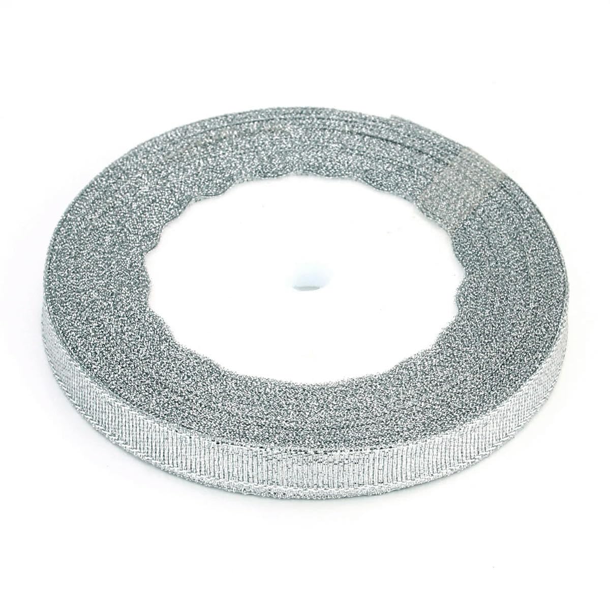 VICIYOO 25Yards Glitter Satin Ribbon Crafts for Wedding Decorative DIY Organza Ribbons Bow Gift Supplies