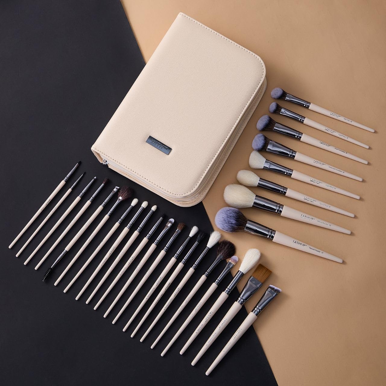 Lashup™ Professional Makeup Brush Set, 30 Pieces, with Luxury Travel Case, Soft Bristles, for Flawless Blending-picture-12