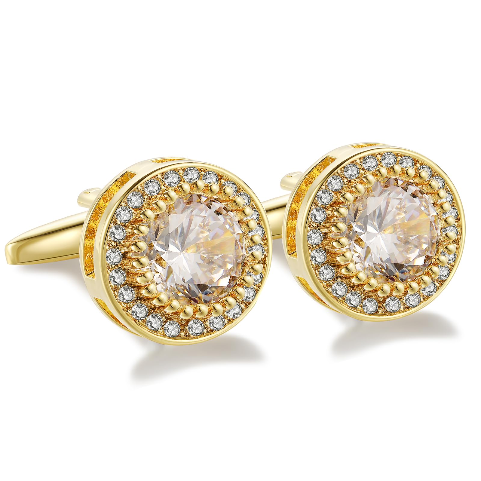 Gemelli Uomo cristallo Gemelli in Zircone Zirconia per affari festa matrimonio stile Elegante