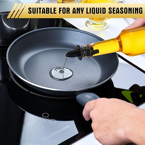 Miniatura 5 de 20 botellas de cuello largo de 15 onzas, botellas de vino vacías, botellas de licor transparentes con tapas de rosca, botellas de coquito