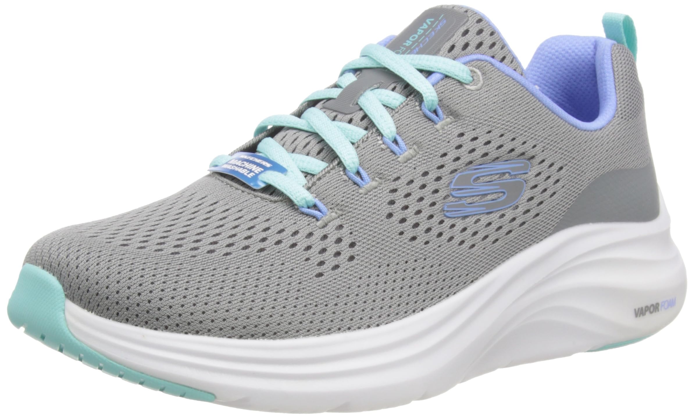 Skechers Womens Vapor Foam - Fresh Trend 150024-GYTQ 10 Gray/Turquoise (B0BZ94NHTD) Amazon Price History, Amazon Price Tracker