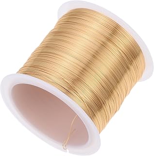 Gadpiparty Flexible Copper Jewelry Wire for DIY Craft Making Beading and Flower Styling Soft Hand-Made Armature String for Bracelets Hair Ties and Bonsai Support Reusable Crafting Supply