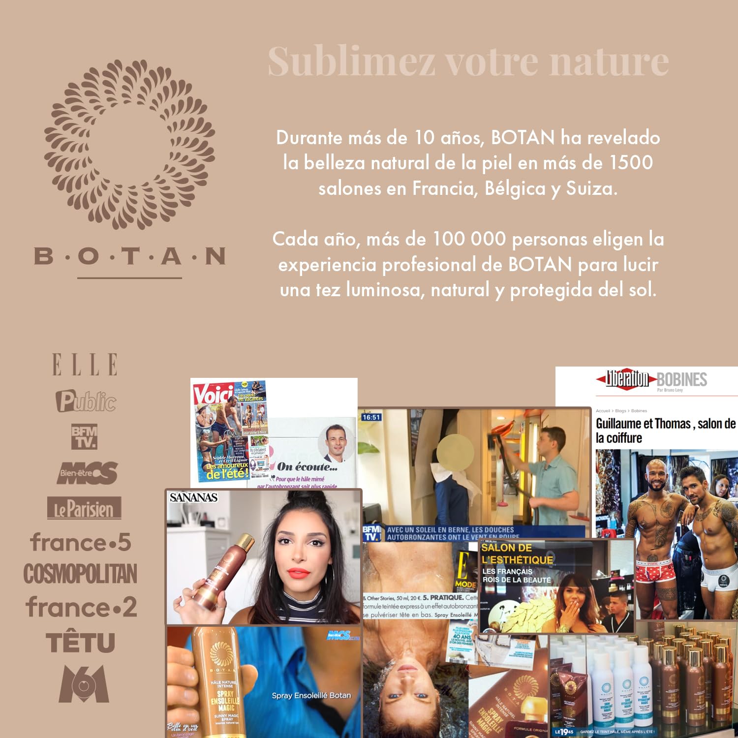 BOTAN Cosmetics – Spray Autobronceador Intenso 125 mL – Bronceado Natural y Radiante – Fórmula Vegana sin Alcohol