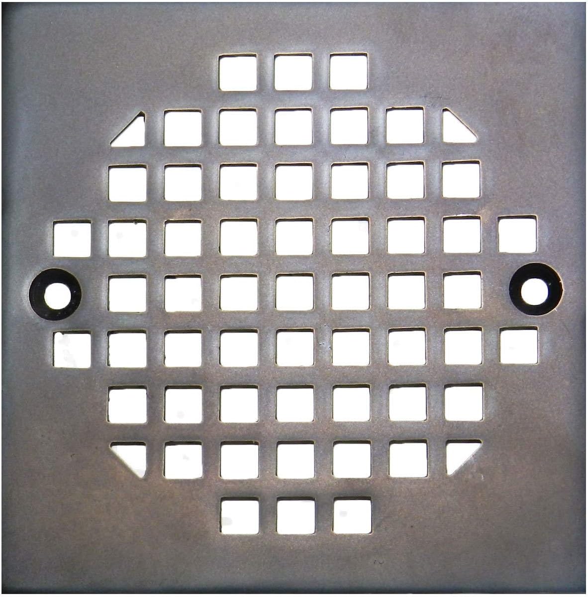 Sink Strainer SP1SQORB - Oil Rubbed Bronze Square Stamped - 4-3/16 in