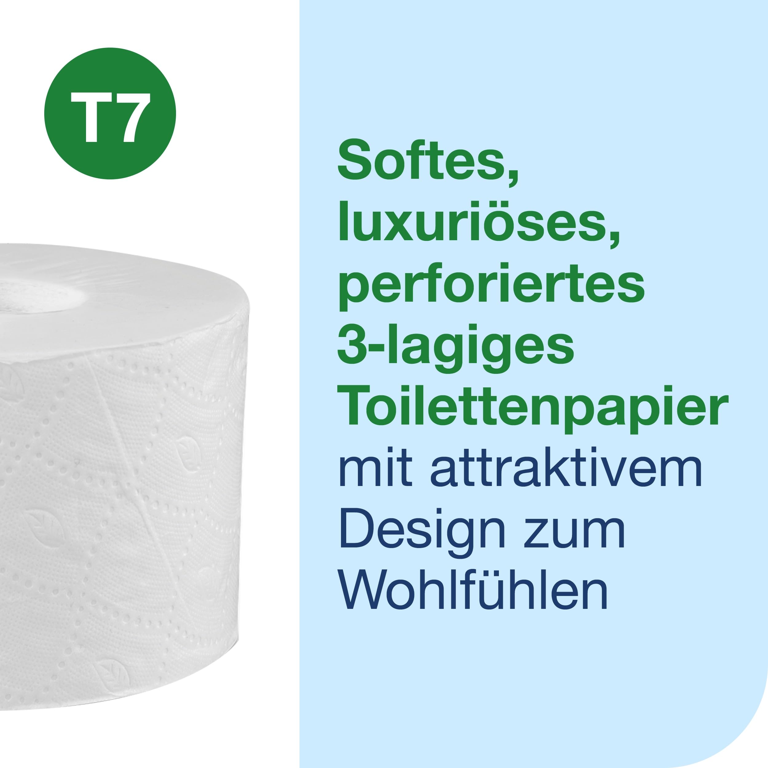 Tork OptiServe Extra Soft Sleeveless Toilet Paper White T7, Premium, 3-Ply, 18 x 550 Sheets, 472650