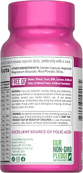 Nature's Truth Prenatal Vitamins with Folic Acid | 60 Capsules