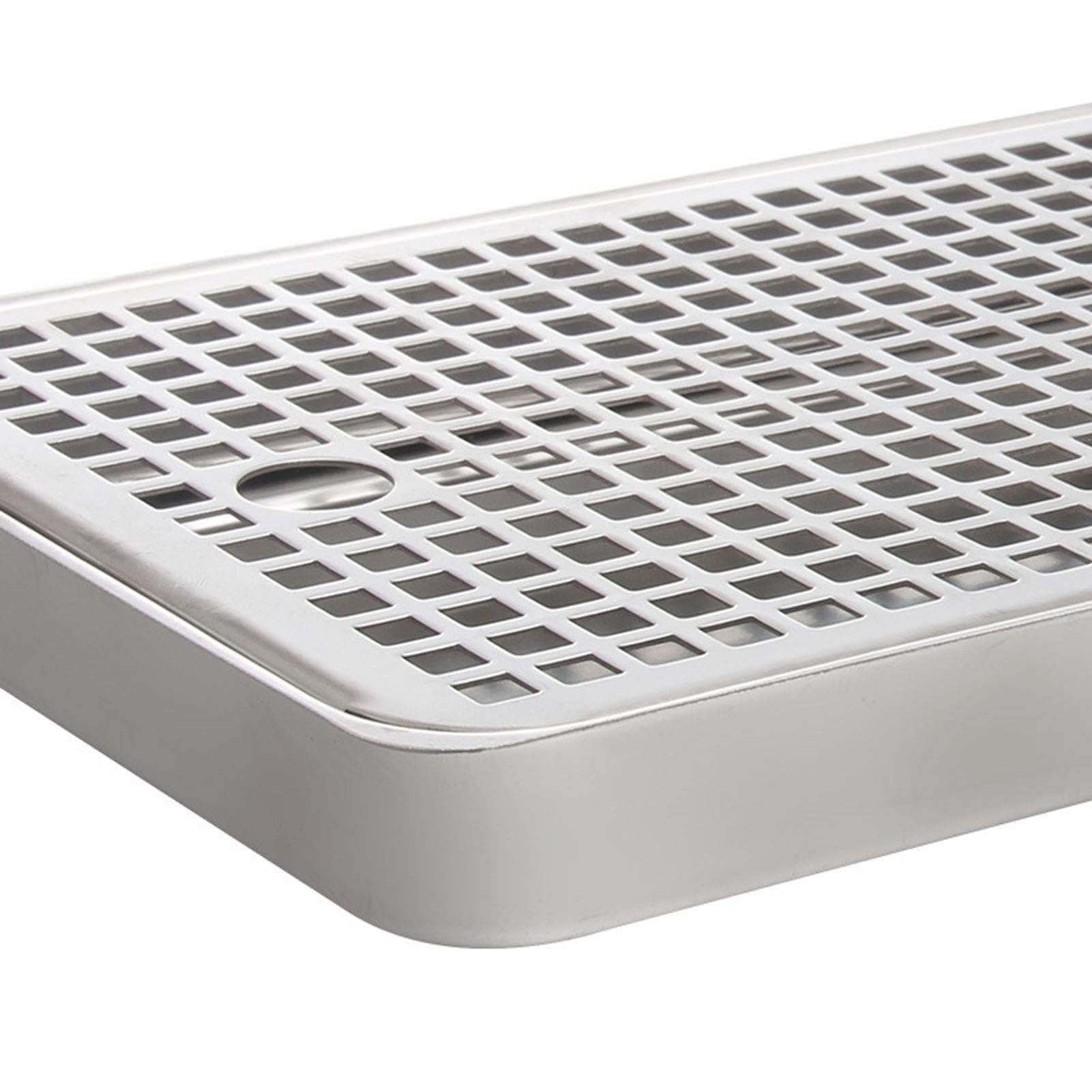 Vassoio raccogligocce per spillatore colonna birra, vassoio raccogligocce in acciaio inox 304 con 4 cuscinetti in gomma antiscivolo e coperchio rimovibile | IT